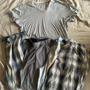 Tommy Bahama Men’s XL Pajama Set 4 Pants 1 Shirt Lounge Sleepwear Lot Soft Knit
